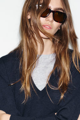 WOOL BLEND CONTRAST JUMPER - Zara фото 13