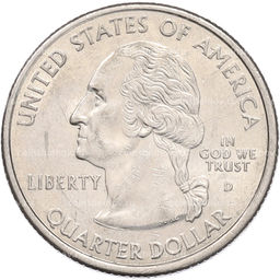 Монета 1/4 доллара (25 центов) 2002 года D США Штаты и территории  Огайо