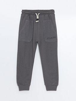 Beli Lastikli Bask?l? Erkek Bebek Jogger E?ofman Alt?