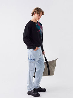 700 Straight Fit Erkek Kargo Jean Pantolon