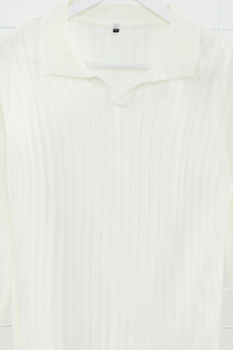 TRENDYOL MAN Siyah Slim Dar Kesim Couple/Cift Polo Yaka Duz Triko Kazak TMNAW25KZ00022 - Trendyolmilla фото 23