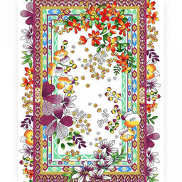 Дорожка столовая, сервировочная 50х150см "Магали", хлопок "Премиум" 236г/м2, упаковка классическая 28х41см, "Домашняя мода" (Россия)