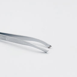 Zinger Пинцет для бровей дугообразный скошенный / Standard 86053 M, серебристый  фото 3