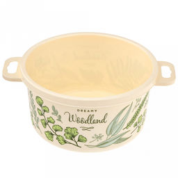 Контейнер для продуктов пластмассовый 2л, д18,8см, h10,7см, бежевый, с декором, подходит для СВЧ и морозильной камеры, Phibo (Россия) - Домашняя мода фото 4