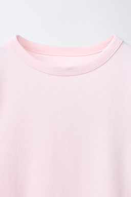 CAMISETA CON MODAL CUT OUT LAZOS / Rosa - Zara фото 3