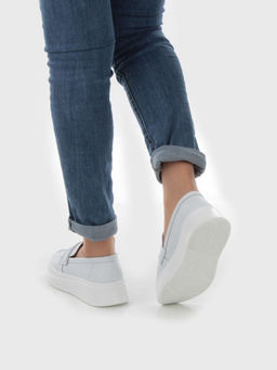 03-PDD171-1 WHITE Полуботинки женские (натуральная кожа)