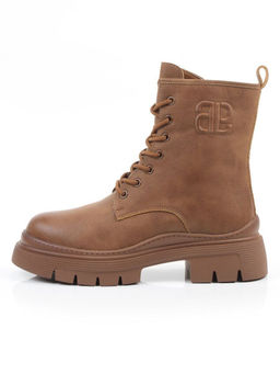 04-WD022-2M BROWN Ботинки зимние женские (натуральная кожа, 100% шерсть)