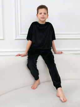 Костюм для мальчика Котик Черный М-03КД MODAMICA