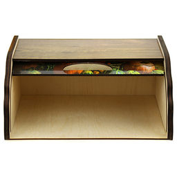 Хлебница деревянная Натюрморт с тыквой 38х28х17см (Россия) - Домашняя мода фото 3