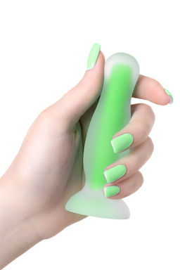 Анальная втулка, светящаяся в темноте, Beyond by Toyfa Victor Glow, силикон, зелёный, 10 см