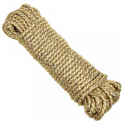 Шнур бытовой плетенный 20м д9мм "Практичный" нейлон, цвета микс (Китай)