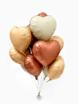 Воздушный шар фольгированный 18" «Сердце», набор 12 шт.