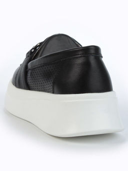 03-PDD169-6 BLACK/WHITE Полуботинки женские (натуральная кожа) - Фабричный китай фото 7