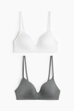 Pack de 2 sujetadores de algod?n sin aros - H&m фото 10