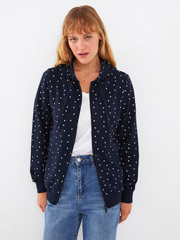 Kap??onlu Puantiyeli Uzun Kollu Kad?n Spor H?rka