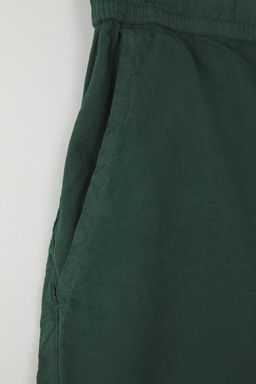 Koyu Yesil Loose Fit Pamuklu Bagc?kl? Sort TMNSS23SR00056