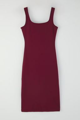 Siyah Midi Bodycone/Vucuda Oturan Orme Elbise TWOSS25EL00774 - Trendyolmilla фото 12