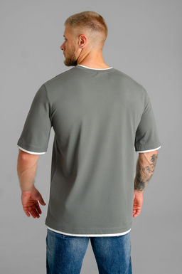 Арт. 67115/5 Футболка мужская 48-56 (5 шт) Цвет:серо-зеленый - Идеал фото 14