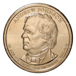 1 доллар 2011 года P Эндрю Джонсон 17-й президент США