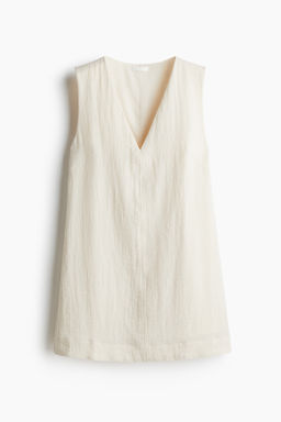 Vestido recto con escote en V