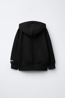 SUDADERA FELPA CREMALLERA / Negro - Zara фото 2