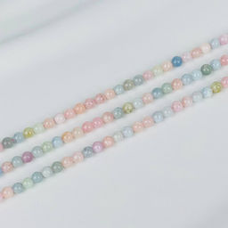 Бусины для украшений из Берилла, Аквамарина, Кунцита и Морганита (65 бусин)