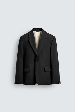 LIMITED EDITION WOOL AND VISCOSE SUIT BLAZER - Zara фото 6