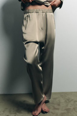 SATIN BAGGY TROUSERS - Zara фото 2