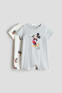 Pack de 2 pijamas enteros en algod?n estampado