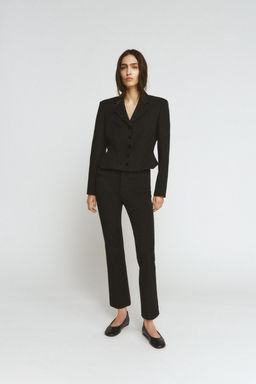 ZW COLLECTION SHORT BLAZER WITH TOPSTITCHING