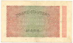 Банкнота 20000 марок 1923 года Германия