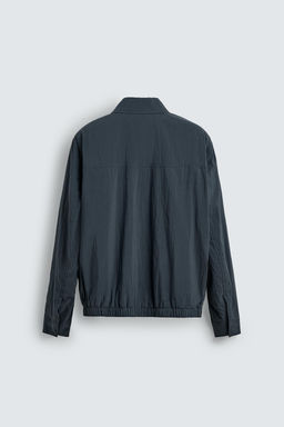 SOBRECAMISA FLUIDA REGULAR FIT / Marino oscuro