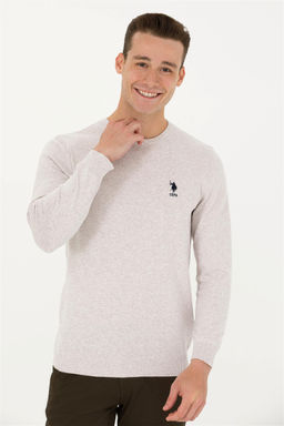 Мужской базовый свитер из каменного меланжа Неожиданная скидка в корзине - U.s. polo assn фото 3