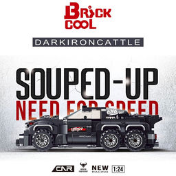 Конструктор Гонка Тёмный бык, 650 деталей - Decool фото 2