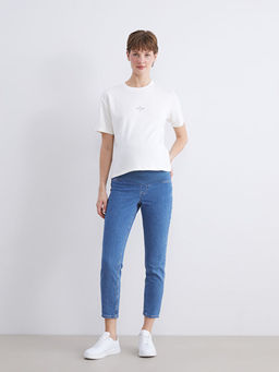 Kar?n Panelli Slim Mom Hamile Jean Pantolon