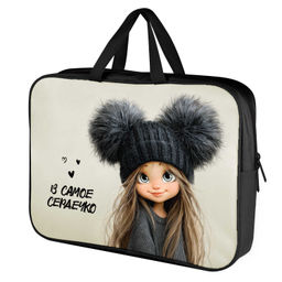 Папка для школьных тетрадей Феникс+ арт. 72394/ 24 ДЕВЧОНКА В ШАПКЕ ( 34.5х26х7 см, 1 отделение (-я)