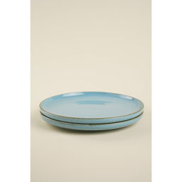 Тарелки SL Home Аззура, d=25.5 см, набор 2 шт., фарфор, бирюзовые