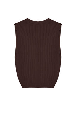 TRENDYOLMILLA Kahverengi Crop Premium/ Ozel Iplik Yelek TWOSS24BZ00258  фото 7