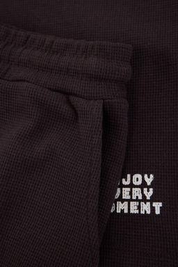 TRENDYOL MAN Mavi Regular Fit Waffle Sortlu Pijama Tak?m? TMNSS23PT00032 - Trendyolmilla фото 82