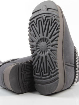 04-X-337 GRAY Угги женские (натуральная замша, 100% шерсть)