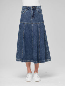 ЮБКА ДЖИНСОВАЯ ДЛИННАЯ