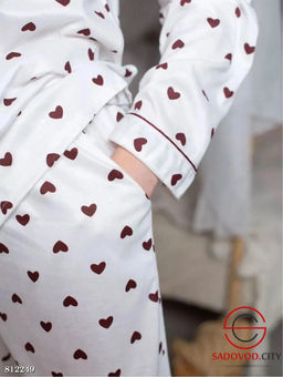 Пижама женская с сердечками