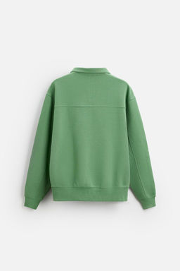 BASIC QUARTER ZIP SWEATSHIRT - Zara фото 49