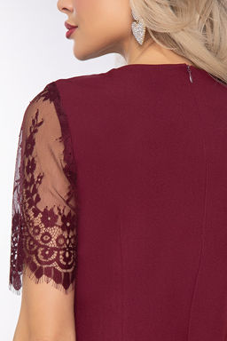 Платье "Кружевная страсть" (бордо) П7987