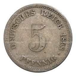 5 пфеннигов 1898 года D Германия