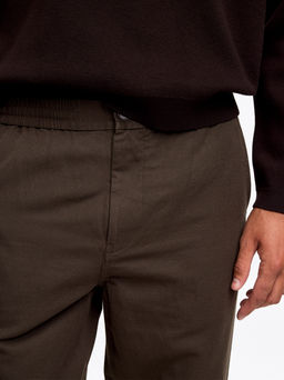 Pantalones de mezcla de lino - H&m фото 7