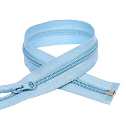 Молния Mzip пласт. спираль №5-N 60см цв.F184 голубой уп.10шт