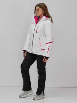 Горнолыжный костюм женский зимний белого цвета 07091Bl - Chunmai фото 8