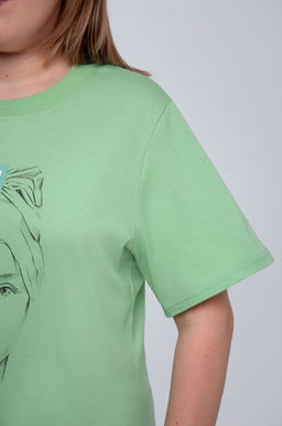 Арт. 31105 Футболка женская 50-58 (5 шт) Цвет:салатовый - Калинка фото 8