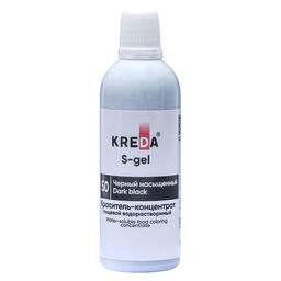 Краситель пищевой S-gel, универсальный черный насыщенный 80 мл